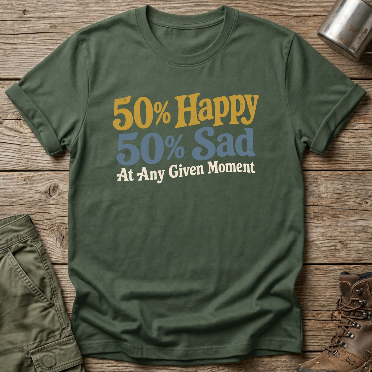 50/50 T-Shirt - One Day Wry