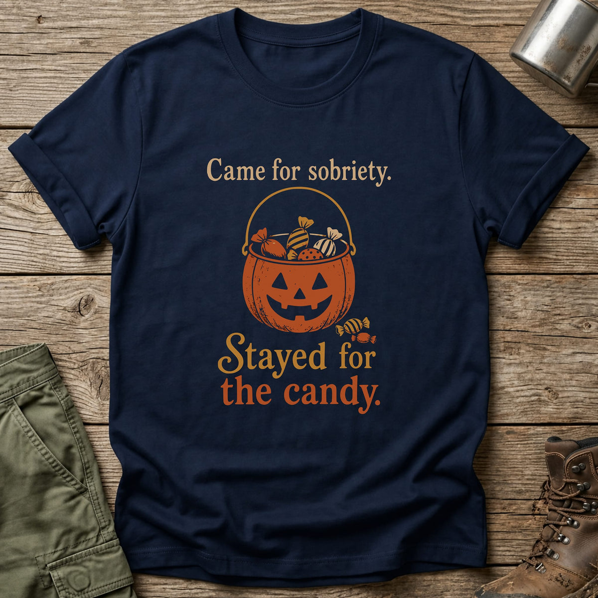 Stayed For Candy T-Shirt - One Day Wry