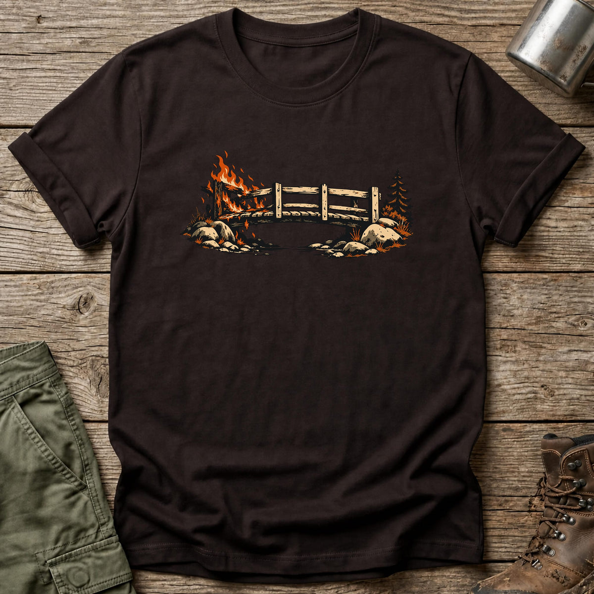 Burning Bridges T-Shirt - One Day Wry