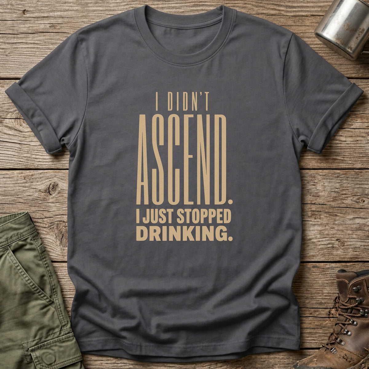 Just Stopped Drinking T-Shirt - One Day Wry