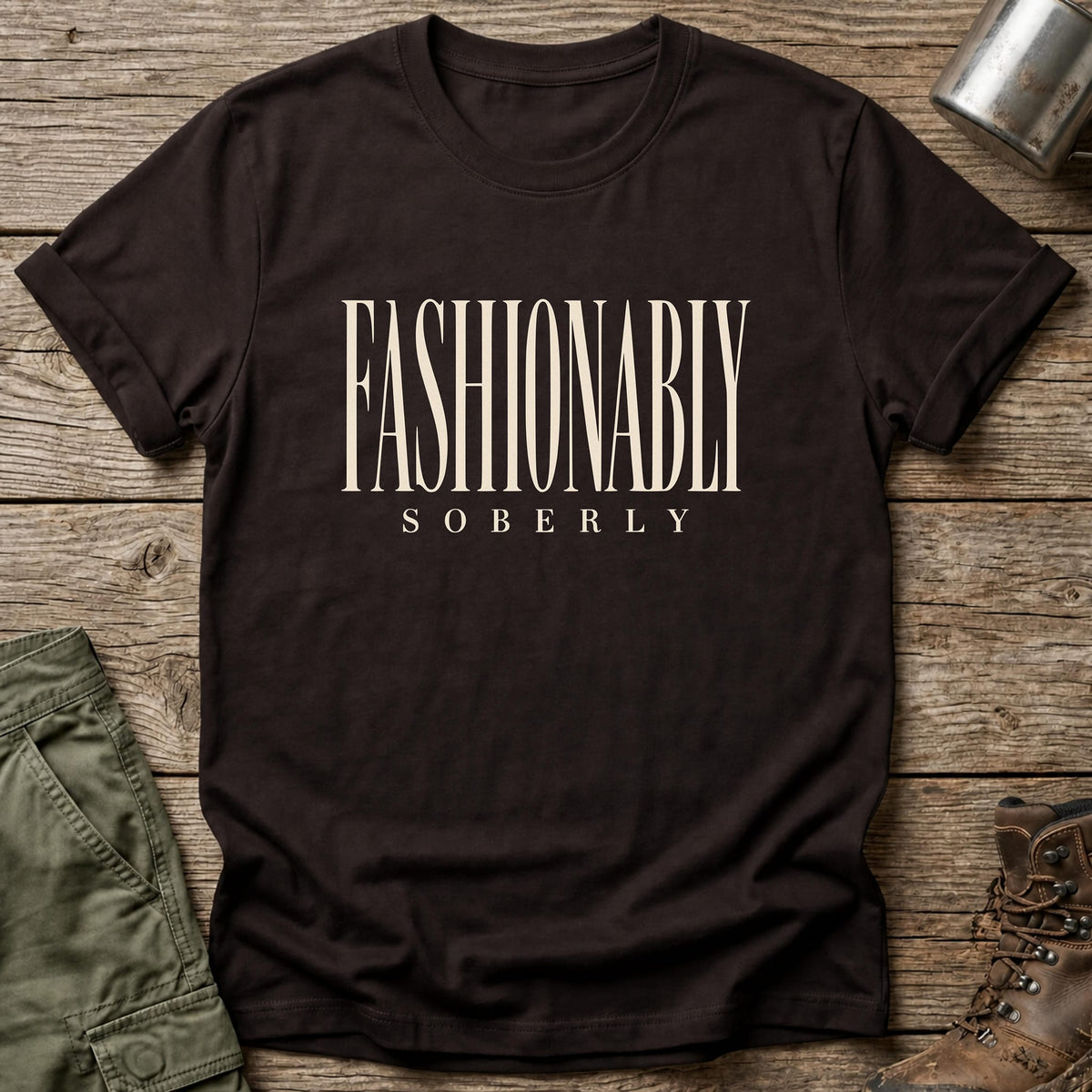 Fashionably Soberly T-Shirt - One Day Wry