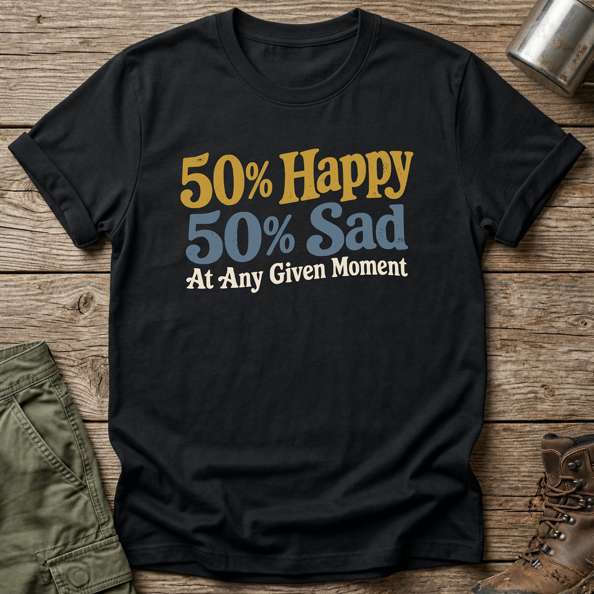 50/50 T-Shirt - One Day Wry