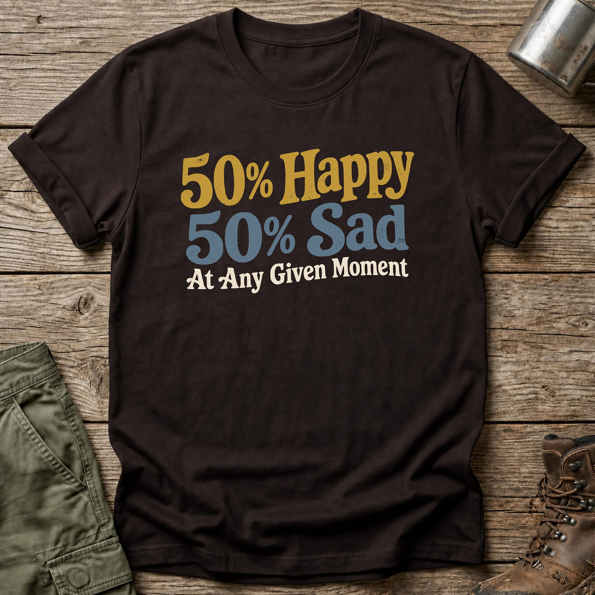 50/50 T-Shirt - One Day Wry