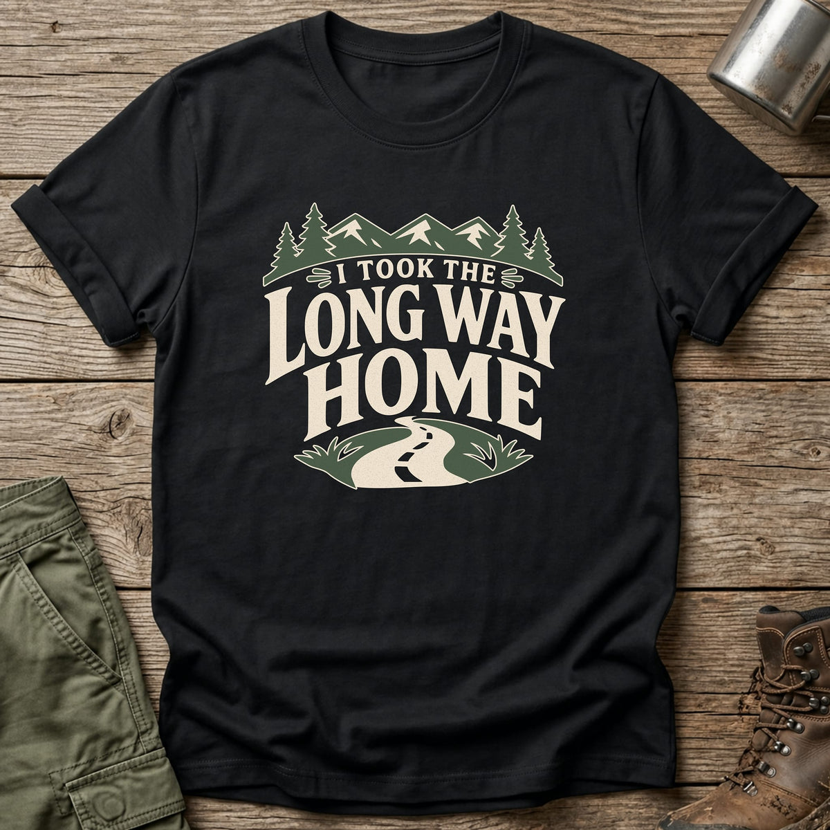 Long Way Home T-Shirt - One Day Wry