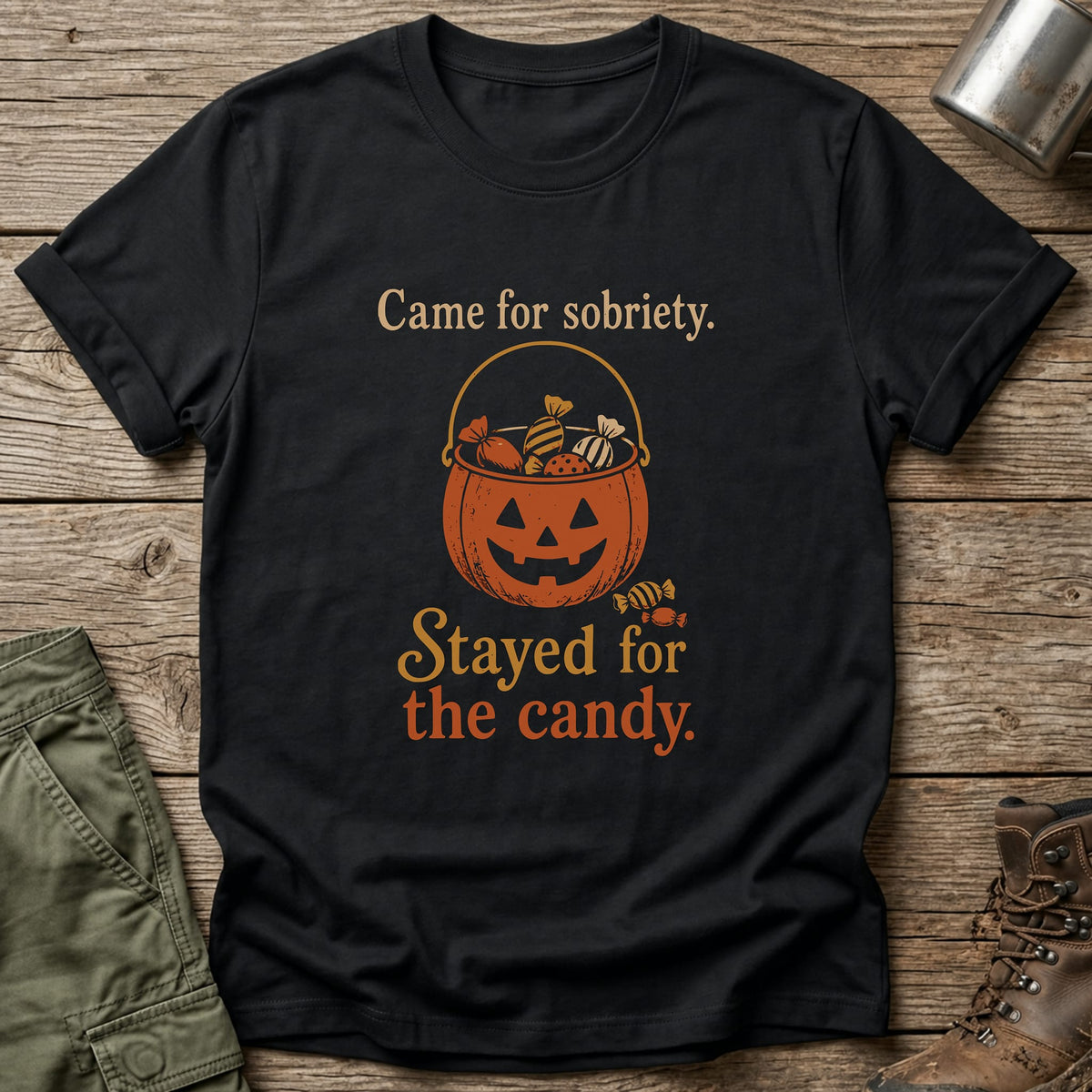 Stayed For Candy T-Shirt - One Day Wry
