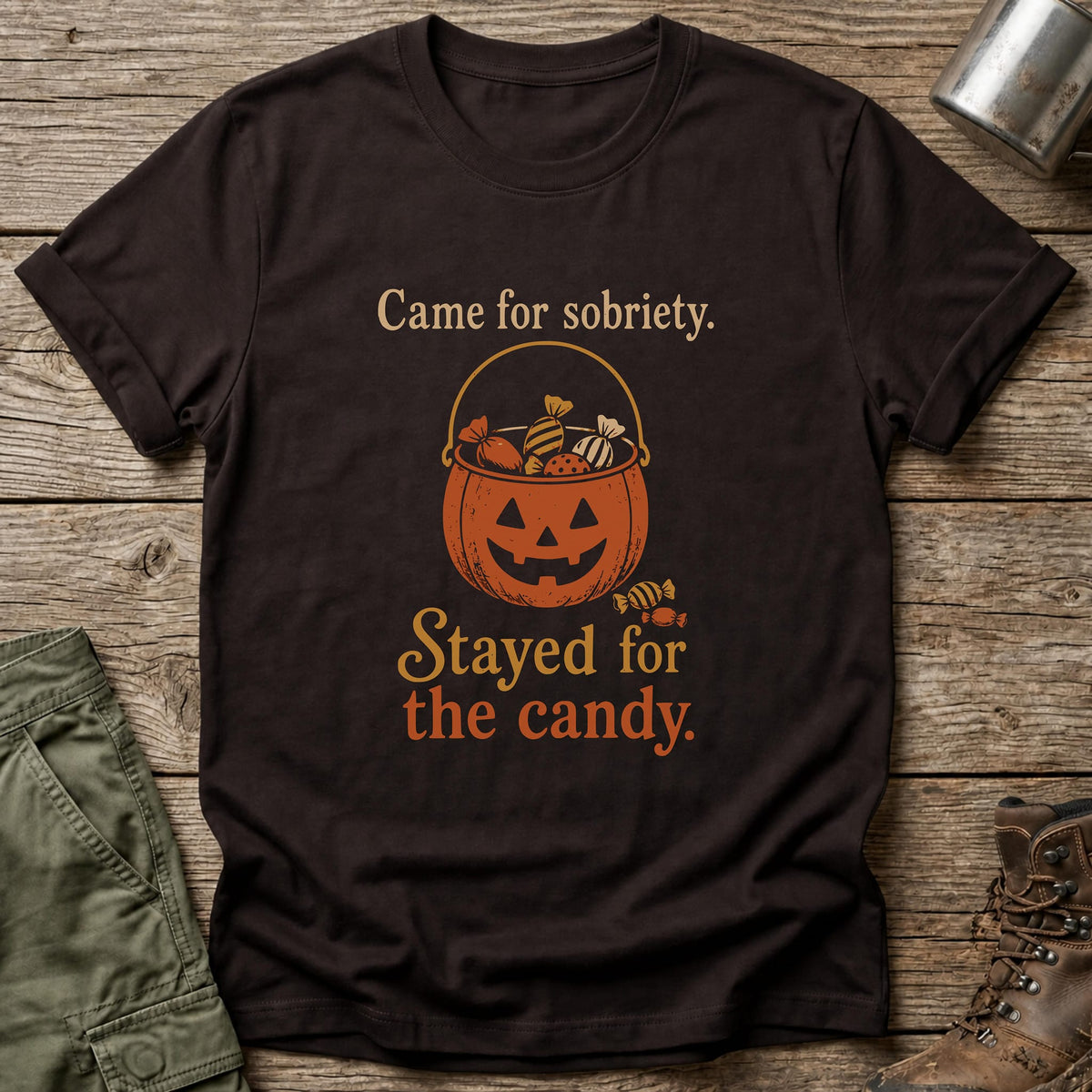 Stayed For Candy T-Shirt - One Day Wry