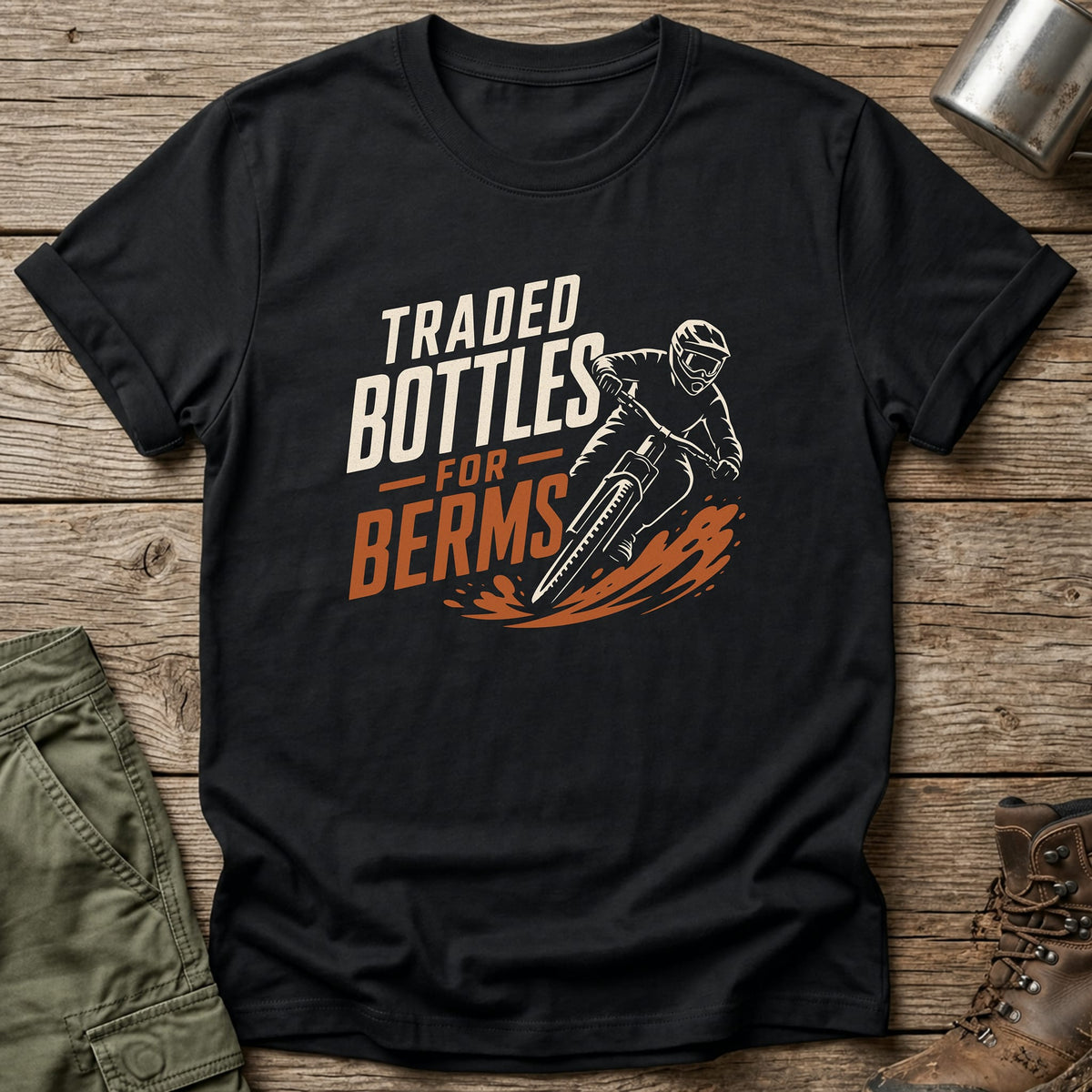 Traded Bottles For Berms T-Shirt - One Day Wry