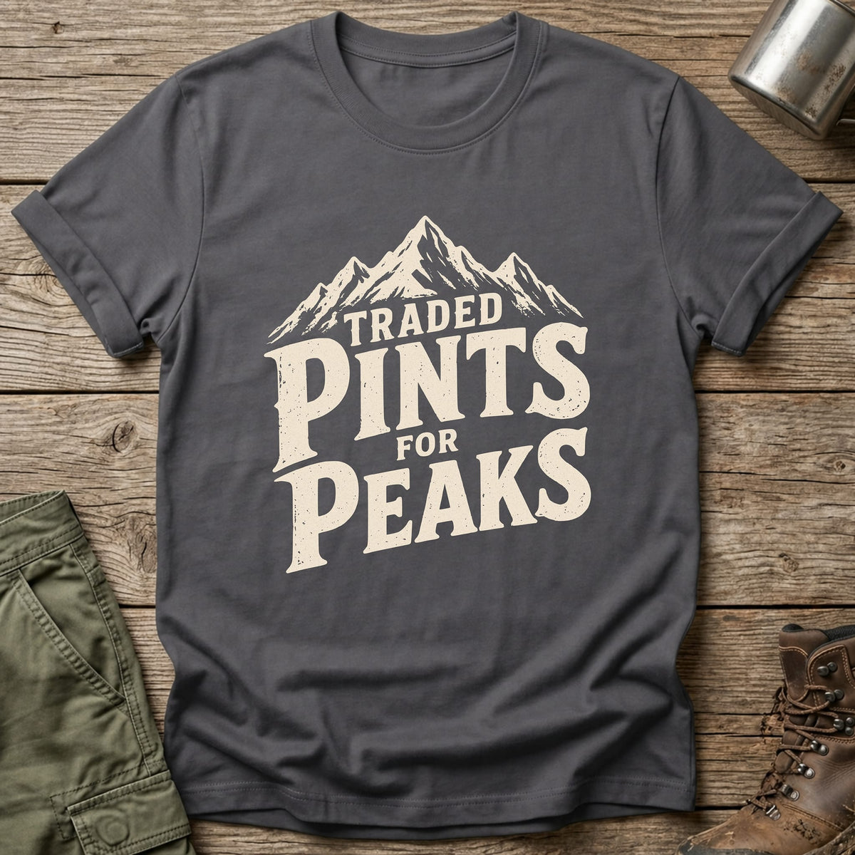 Traded Pints For Peaks T-Shirt - One Day Wry