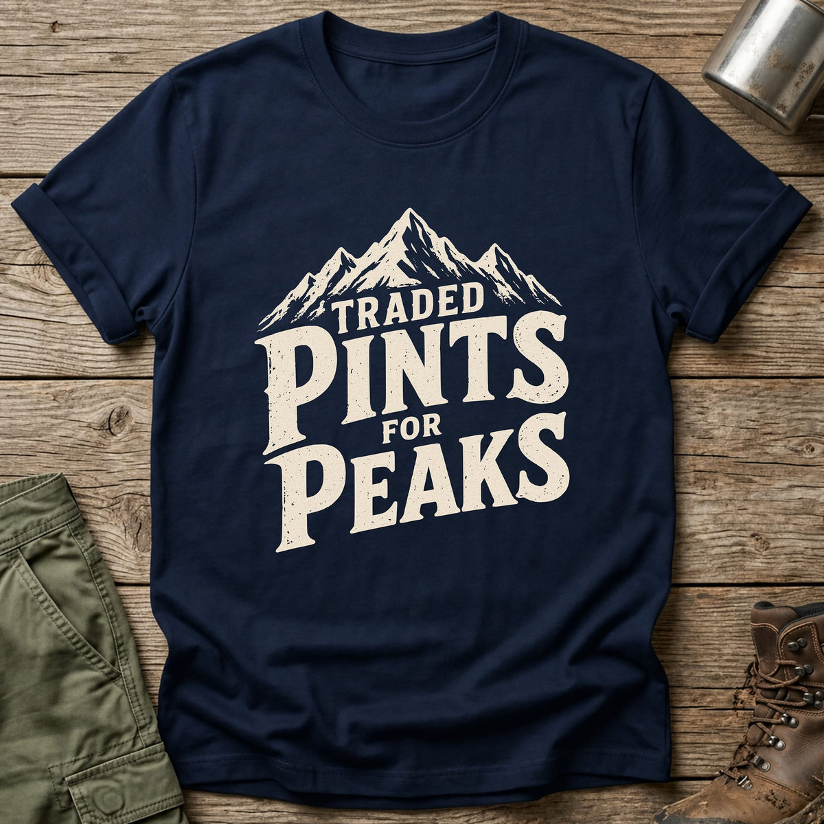 Traded Pints For Peaks T-Shirt - One Day Wry