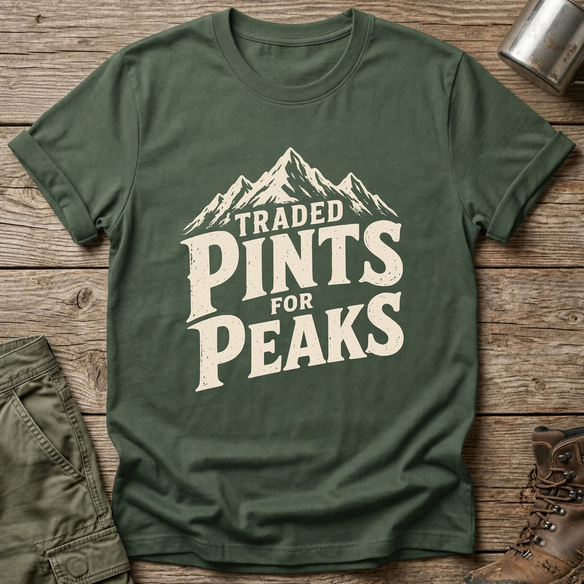 Traded Pints For Peaks T-Shirt - One Day Wry